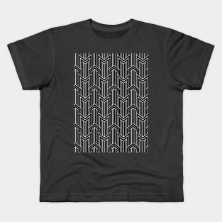 Retro Vintage Art Deco Pattern Kids T-Shirt